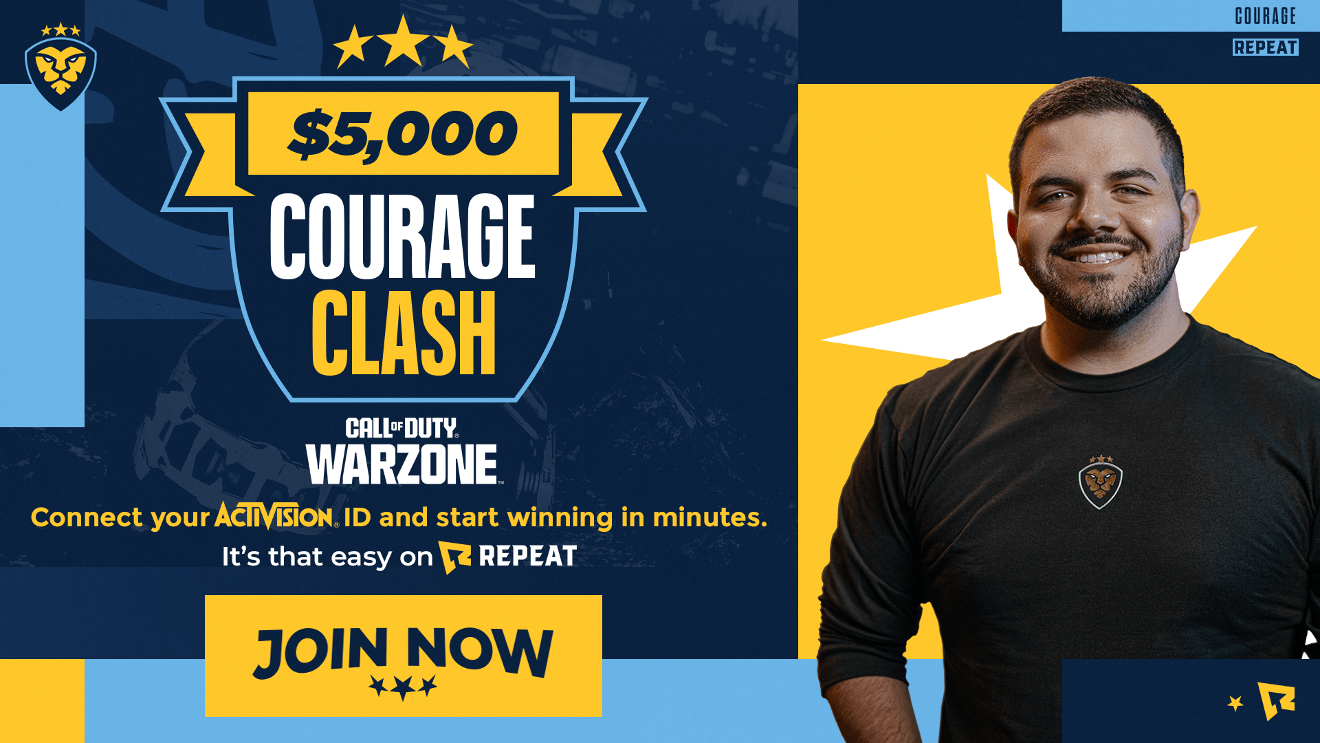 CourageJD and Symfuhny Cups campaign creative